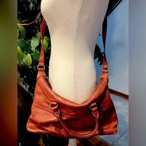 AMERICAN LEATHER CO. | ladies Lavina Convertible Leather Satchel, crossbody bag